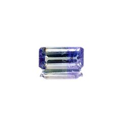 バイカラータンザナイト(宝石名バイカラー・ゾイサイト) タンザニア産 ソ付(彩珠) 3.082ct / 12x5.9mm前後 [210410782]
