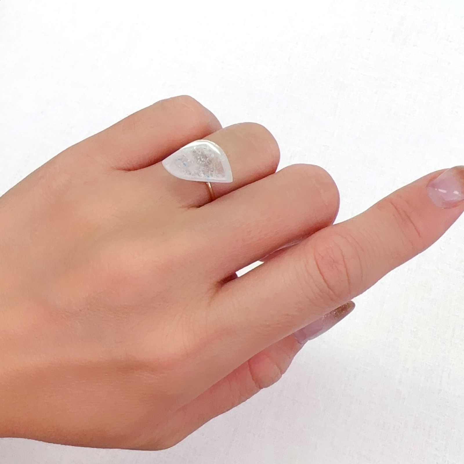 ◇フリーフォーム◇パライバクォーツ ブラジル産 5.23ct[231023599]16.8x9.5mm前後