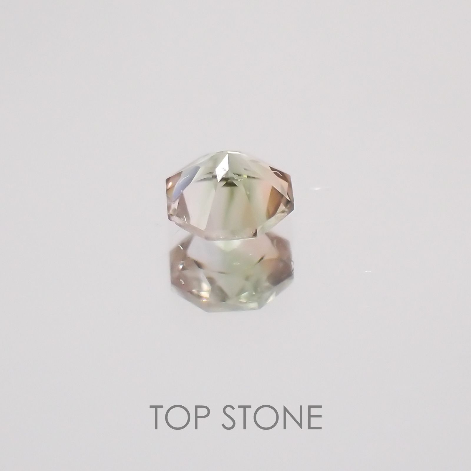 ◇オクタゴンカット◇バイカラートルマリンSA ブラジル・アフリカ産 ルース 0.11ct[21019162]3×3mm前後