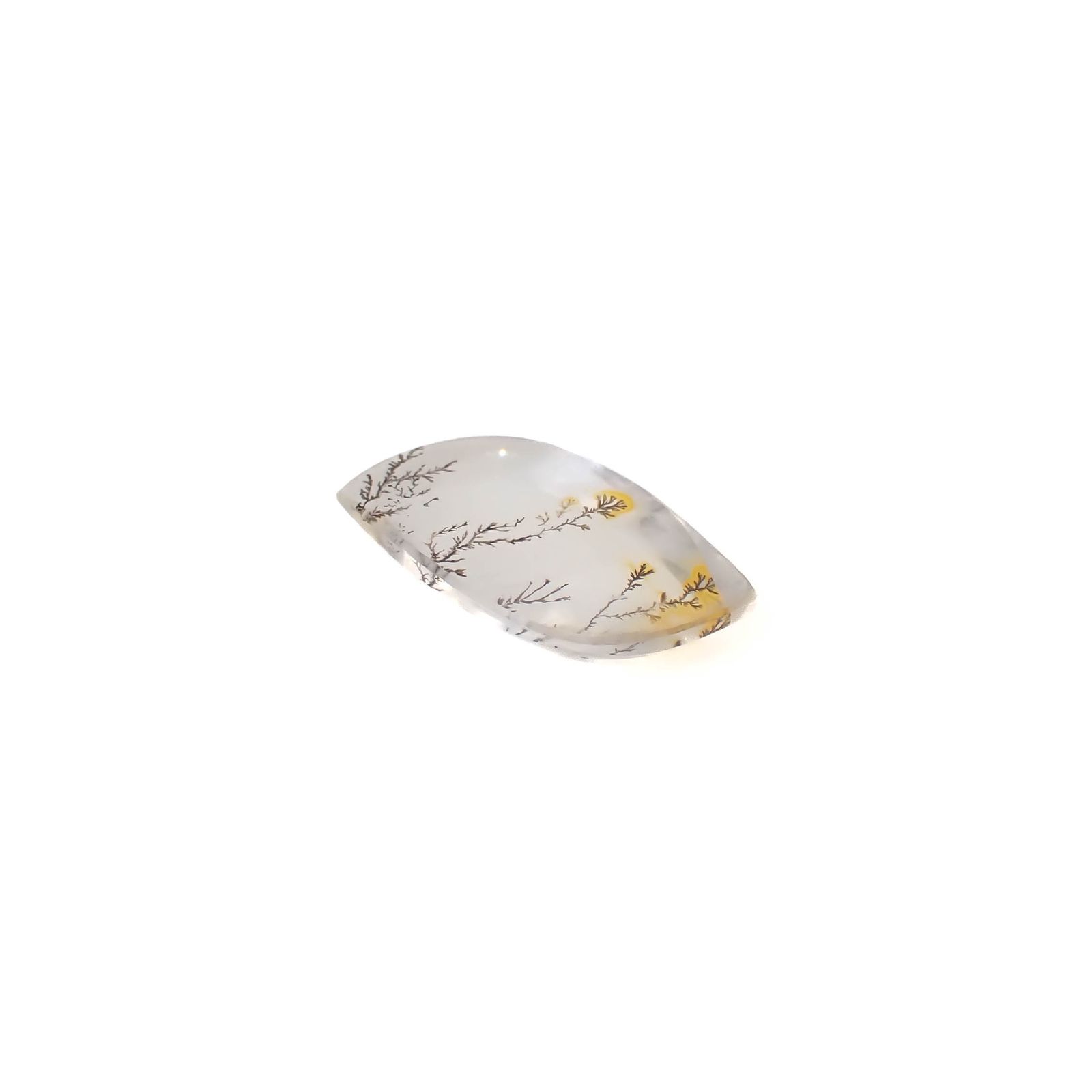 ◇フリーフォーム◇デンドリチッククォーツ ブラジル産 3.74ct [250330086]14.6x8.6mm前後