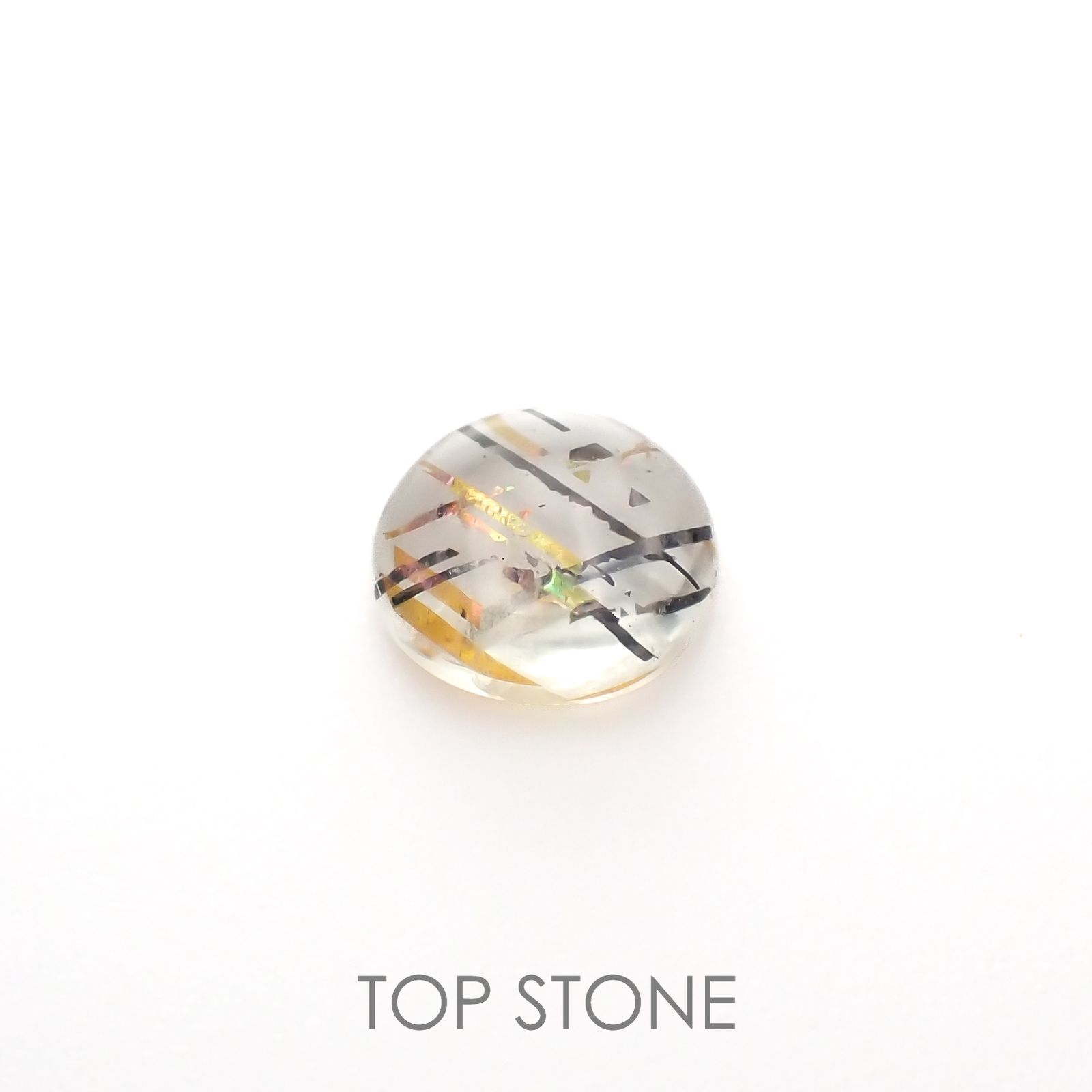 レインボーラティスサンストーン オーストラリア産 0.49ct[230120333]5.6x5.3mm前後