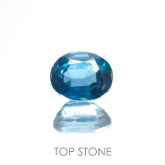 オーシャンブルーカイヤナイト(宝石名カイヤナイト) インド・オリッサ州産 0.56ct 識別済[210812359]4.9×4mm前後