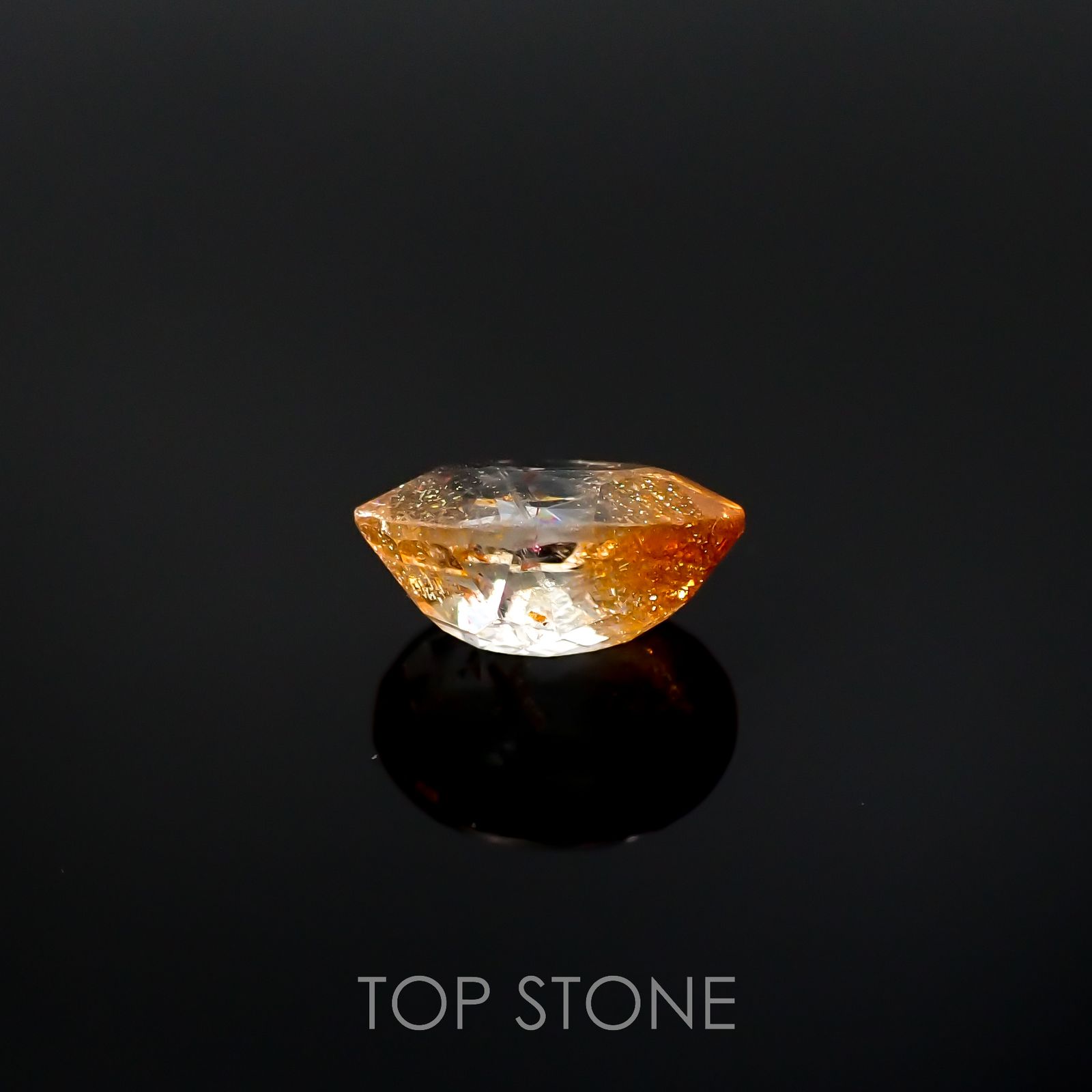 イリュージョンサンストーン インド産 1.70ct[220918099]9x7.1mm前後