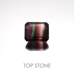 パーティカラーフローライト(宝石名パーティカラード・フルオライト) ブラジル産 4.63ct 識別済[21028514]10×8mm前後