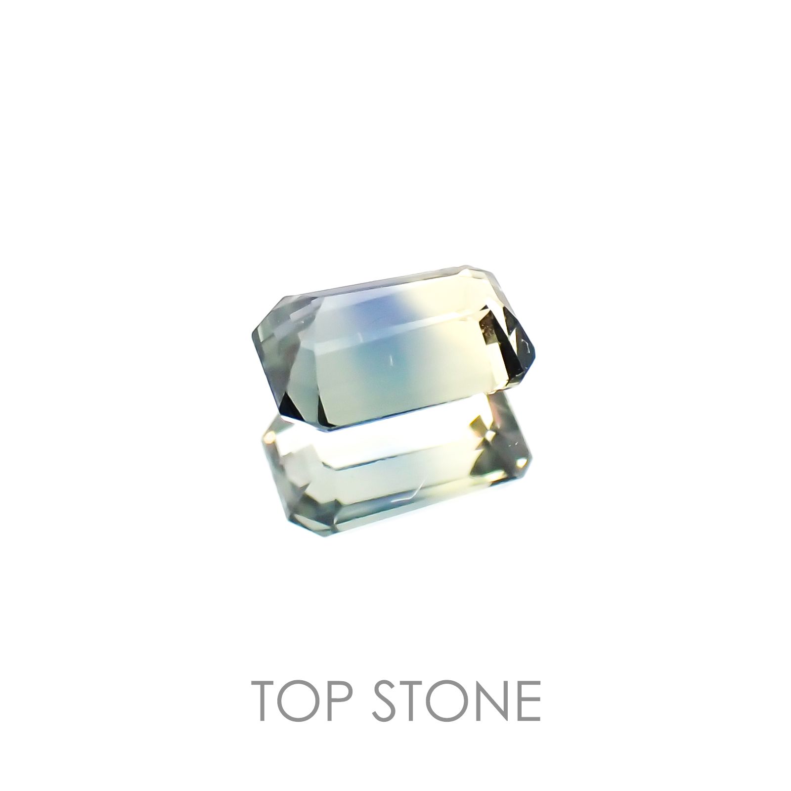 バイカラーサファイア タンザニア産 ルース 0.24ct[20106686]4.2×2.8mm前後