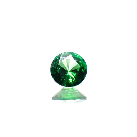 ツァボライト(宝石名グリーン グロッシュラー・ガーネット)タンザニア産 0.11ct 識別済[240226079]3.1x3.1mm前後