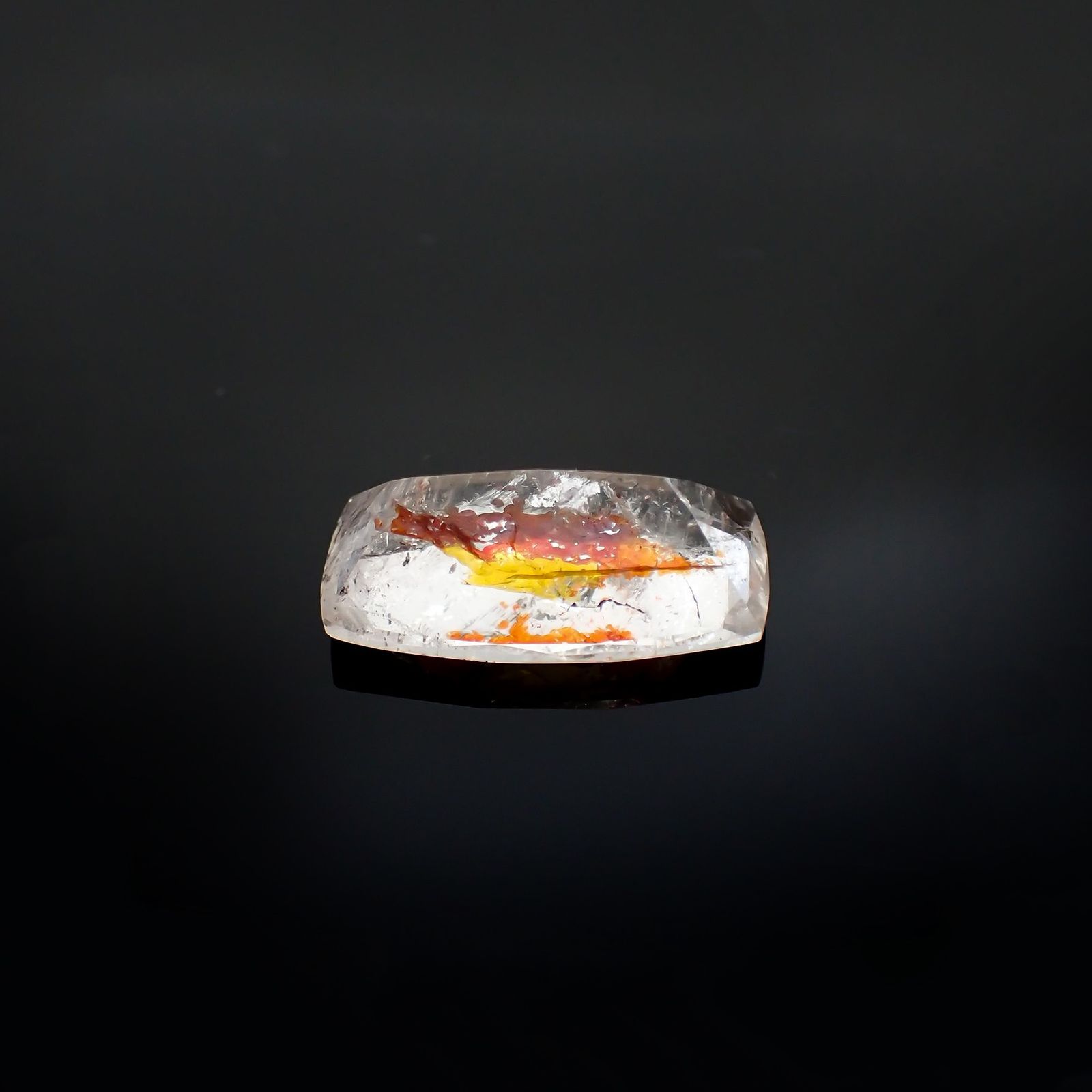 オーロラクォーツ ブラジル・ミナスジェライス産 14.35ct / 22.2x12.6mm前後 [220114363]