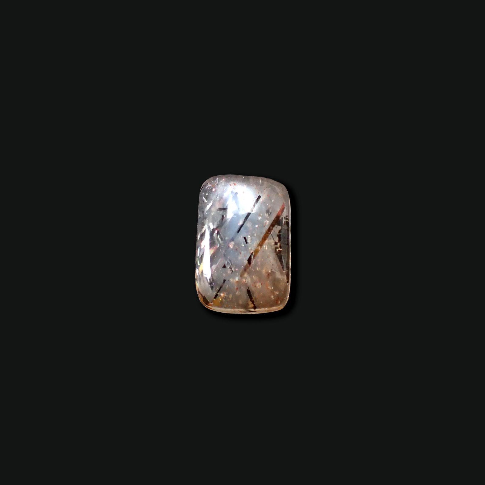 レインボーラティスサンストーン オーストラリア産 3.00ct [250730690]9.6x6.9mm前後