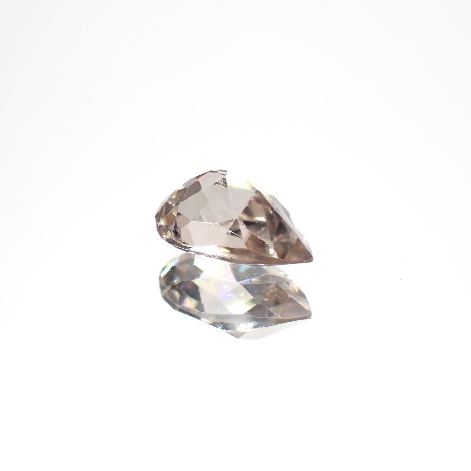 シャンパンカラージルコン スリランカ/カンボジア産 1.27ct[230521908]7.6x5mm前後
