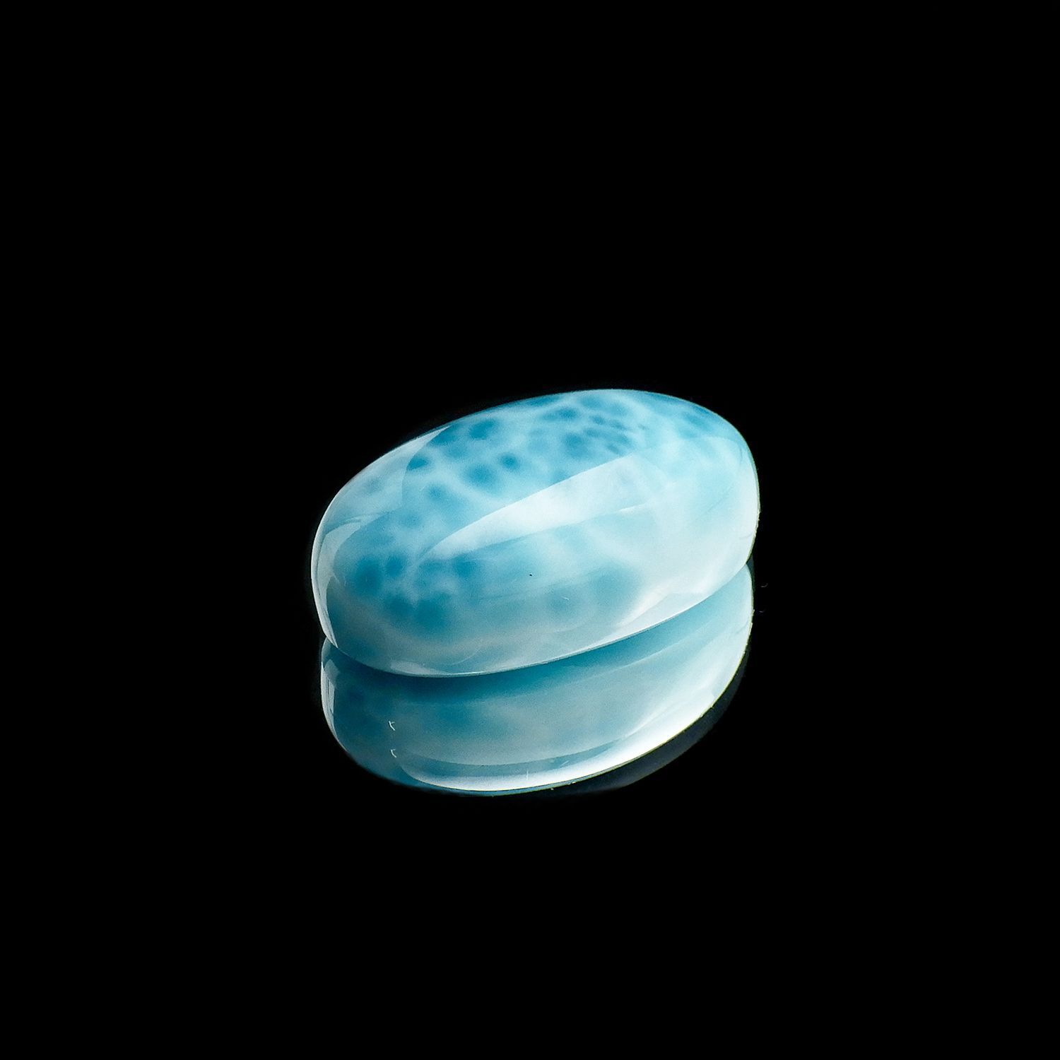 ラリマー(宝石名ブルー・ペクトライト) ドミニカ共和国産 29.56ct 識別済[240212108]24.2×14.4mm前後