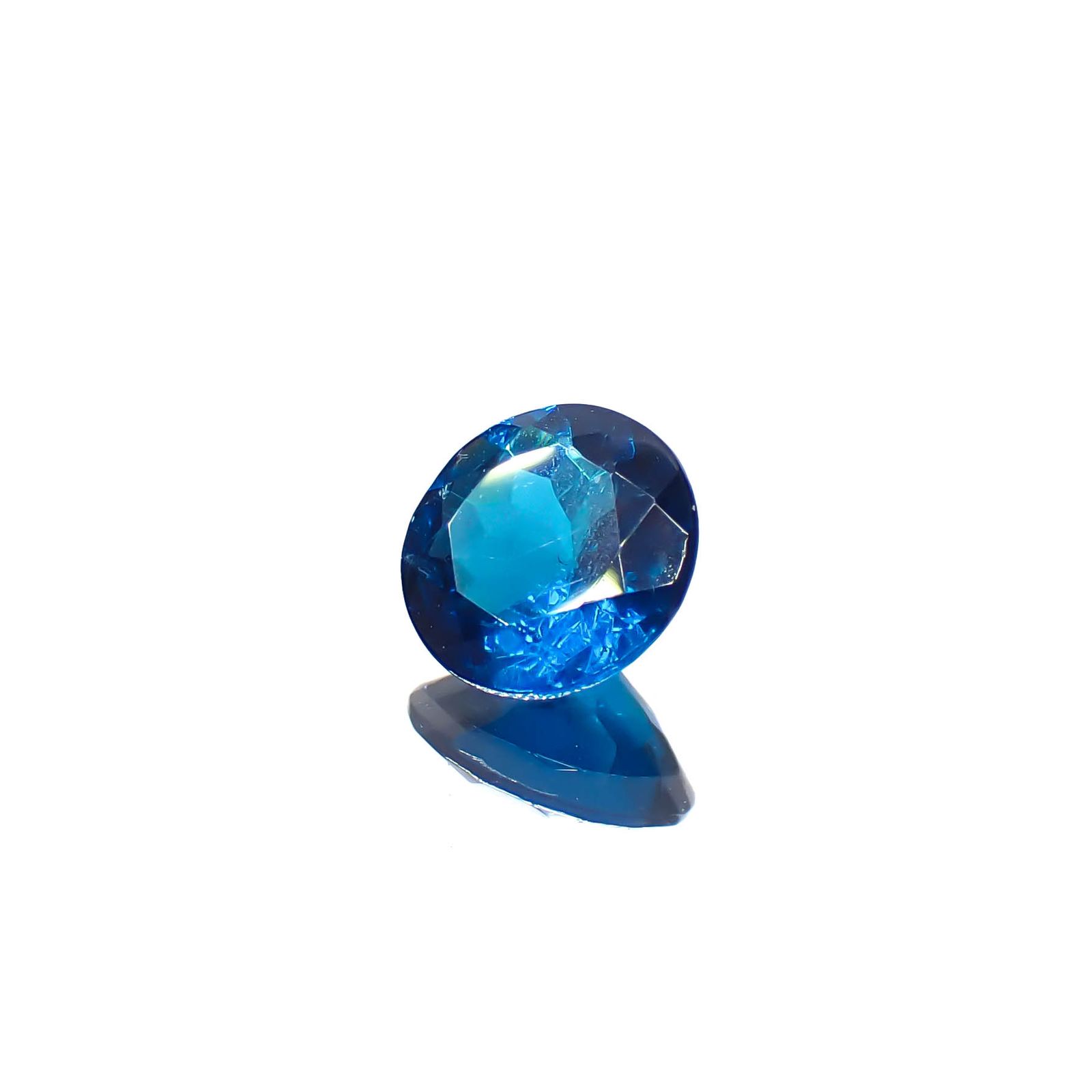 ディープブルーアパタイト マダガスカル産 0.41ct[240628154]5x5mm前後