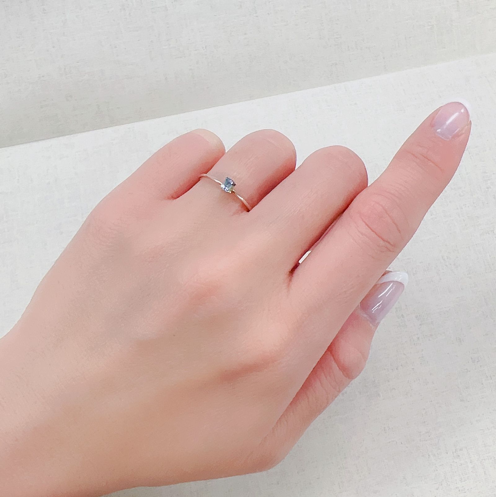ブルーグリーンコーネルピン(宝石名コーネルピン)タンザニア産 0.13ct 識別済[230421863]3.1x2.6mm前後