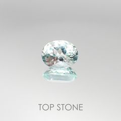 アンブリゴナイト/モンテブラサイト(宝石名モンテブラサイト) マダガスカル産 1.987ct ソ付(日独)[20095183]8.8×7mm前後