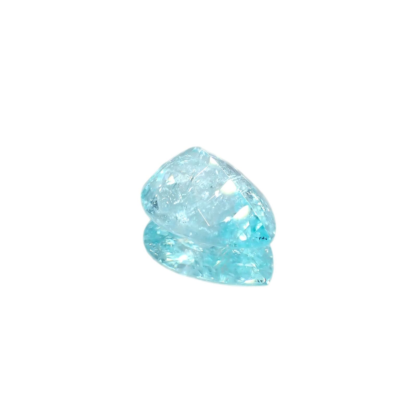 パライバトルマリン(宝石名トルマリン/別名パライバ・トルマリン) モザンビーク産 GIA鑑付 3.25ct / 12.4×9.1mm前後 [19110916]