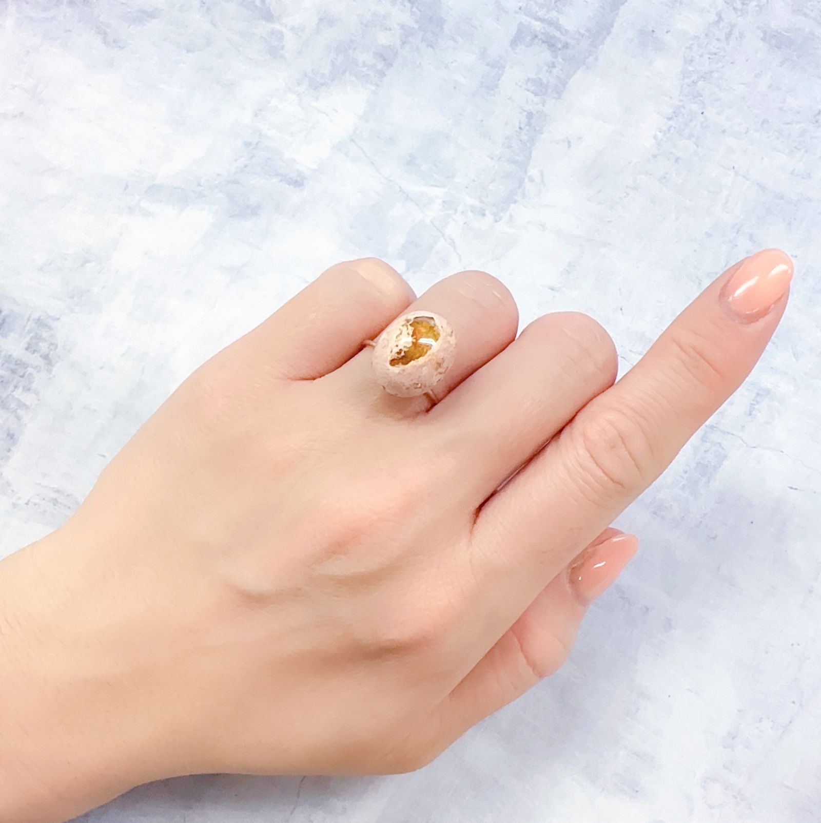 カンテラオパール メキシコ産 7.37ct[230120024]15.5x12.2mm前後