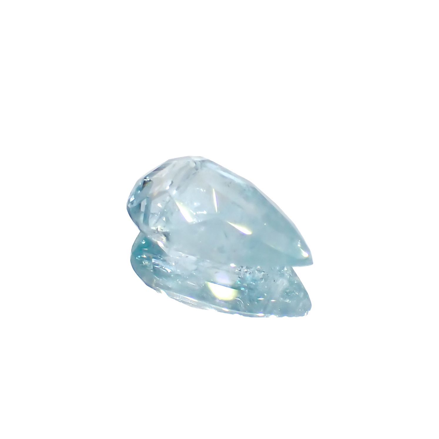 ユークレース(宝石名ブルー・ユークレース)コロンビア産 1.638ct ソ付(彩珠)[221018854]10.7x6.3mm前後