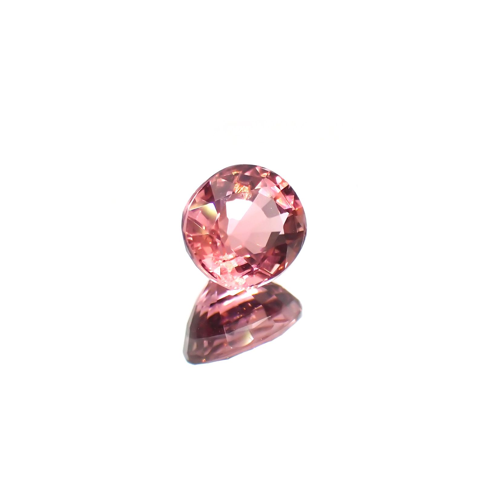 ローズピンクトルマリン(宝石名ピンク・トルマリン)ブラジル/アフリカ産 1.08ct 識別済[220114868]6.5x5.8mm前後