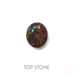 ブラックオパール(宝石名ブラック・オパール)オーストラリア産 3.427ct ソ付[221018914]11.8x10mm前後