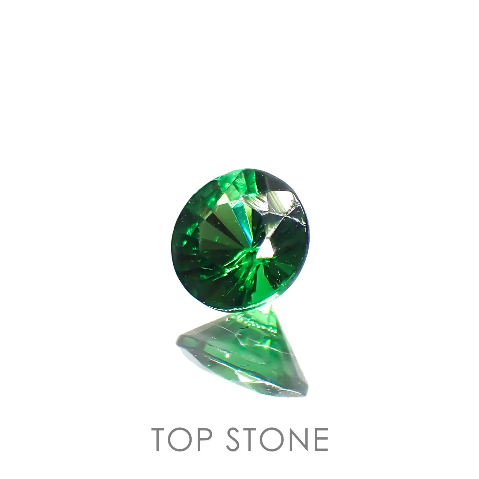 ツァボライト(宝石名ガーネット)タンザニア産 0.14ct 識別済[230120287]3.2x3.2mm前後