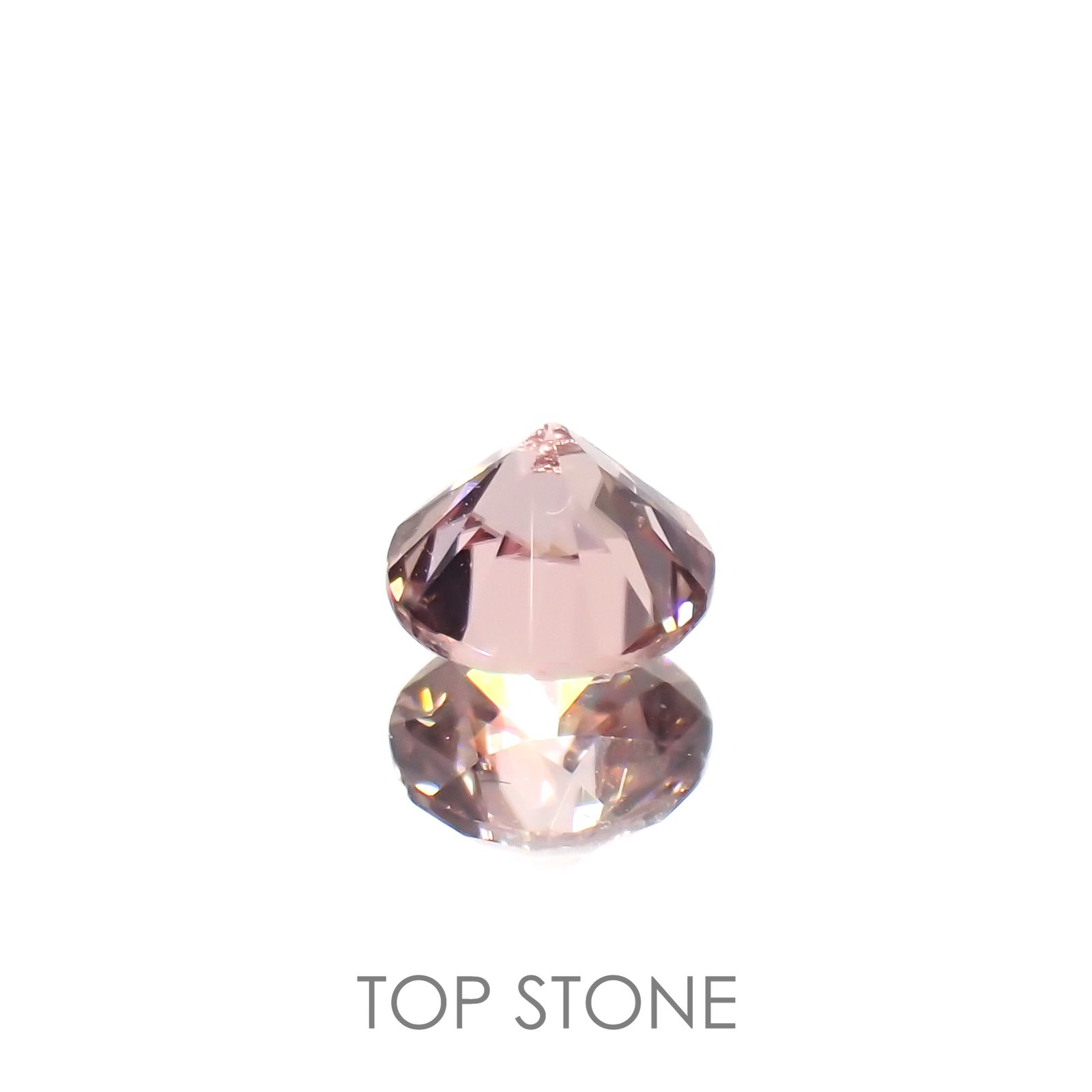 ライトピンクジルコン(宝石名ジルコン)スリランカ/カンボジア産 0.40ct 識別済[220616668]4x3.9mm前後