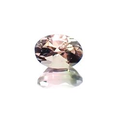 バイカラートルマリン(宝石名バイカラー・トルマリン) ブラジル産 0.55ct 識別済[20127752]5.9×4.1mm前後