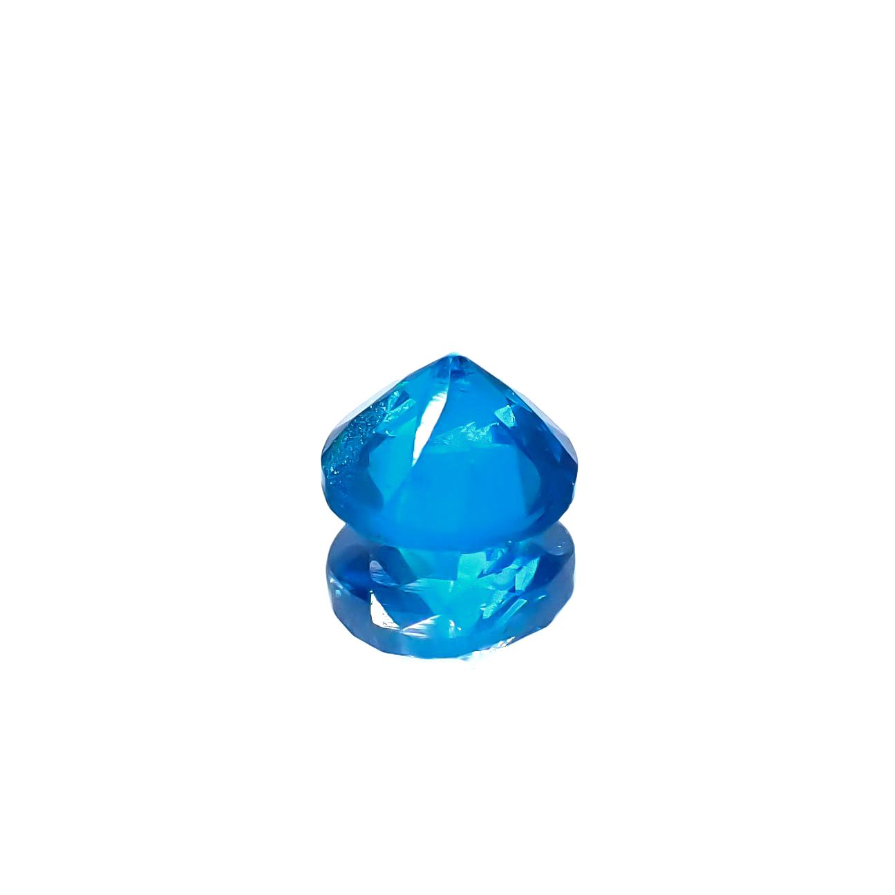 ネオンブルーアパタイト マダガスカル産 0.51ct[231224993]4.9x4.8mm前後