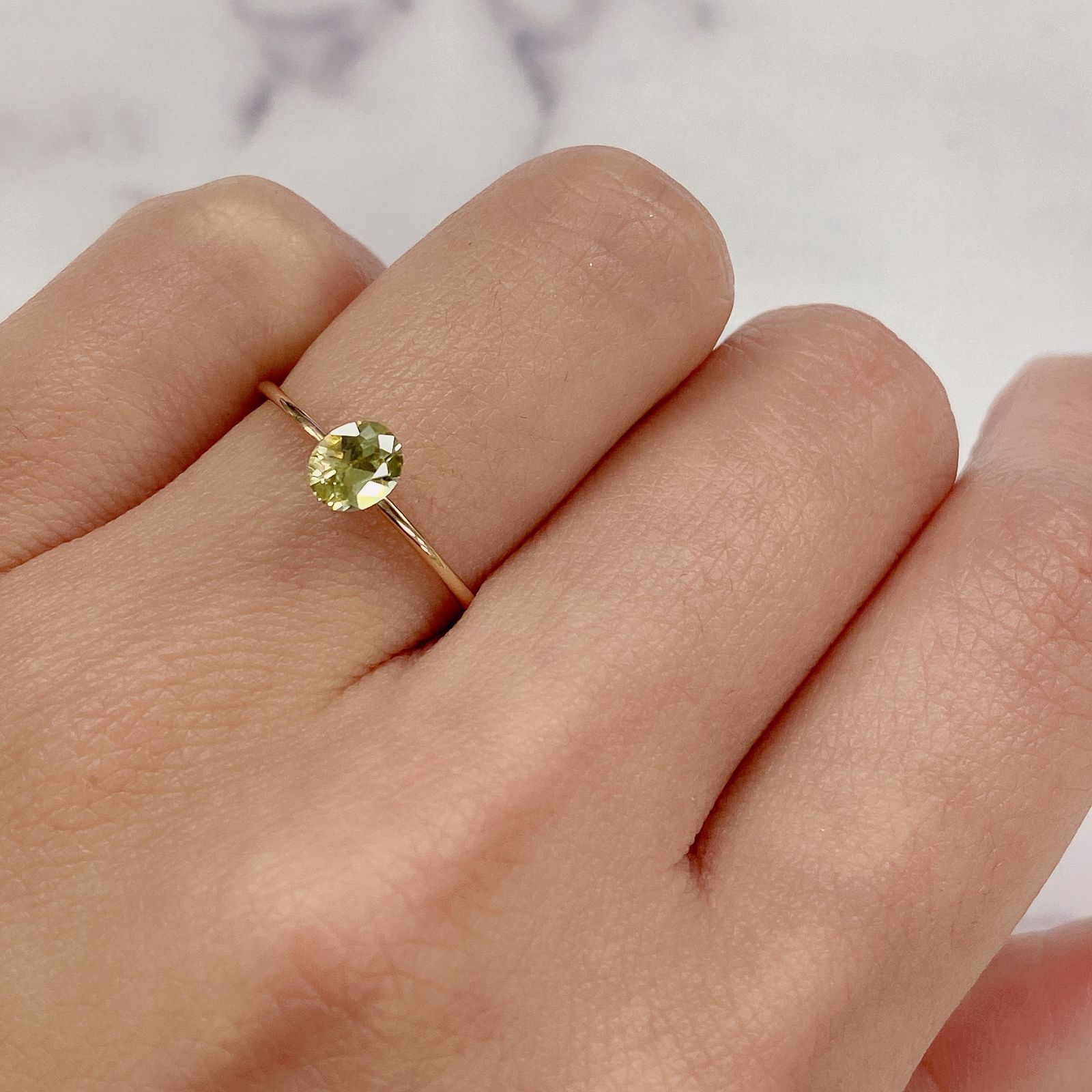 マリガーネット(宝石名ガーネット) マリ共和国産 0.56ct 識別済[20095656]5.1×4.3mm前後