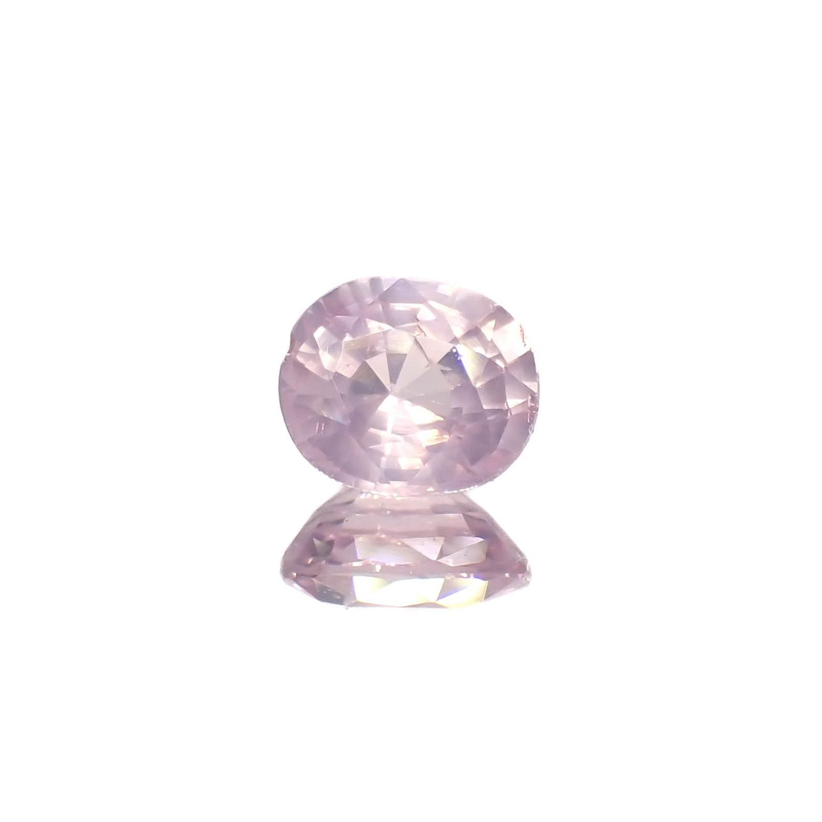 シルキーピンクサファイア 非加熱 ベトナム産 0.60ct / 5.1x4.3mm前後 [221219593]