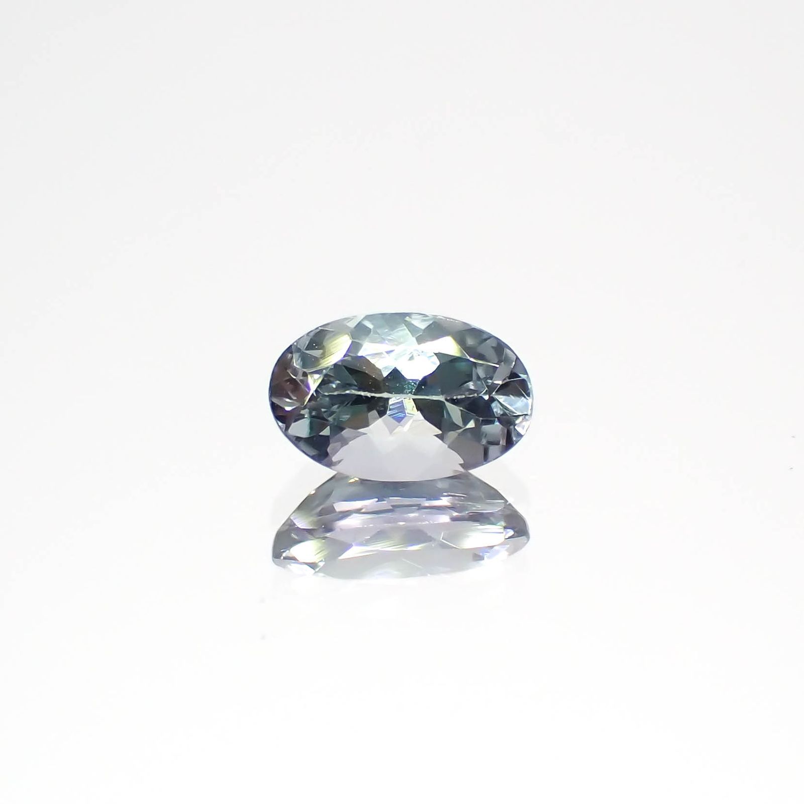 バイカラータンザナイト(宝石名ゾイサイト)タンザニア産 0.47ct 識別済[230421800]6.1x3.9mm前後