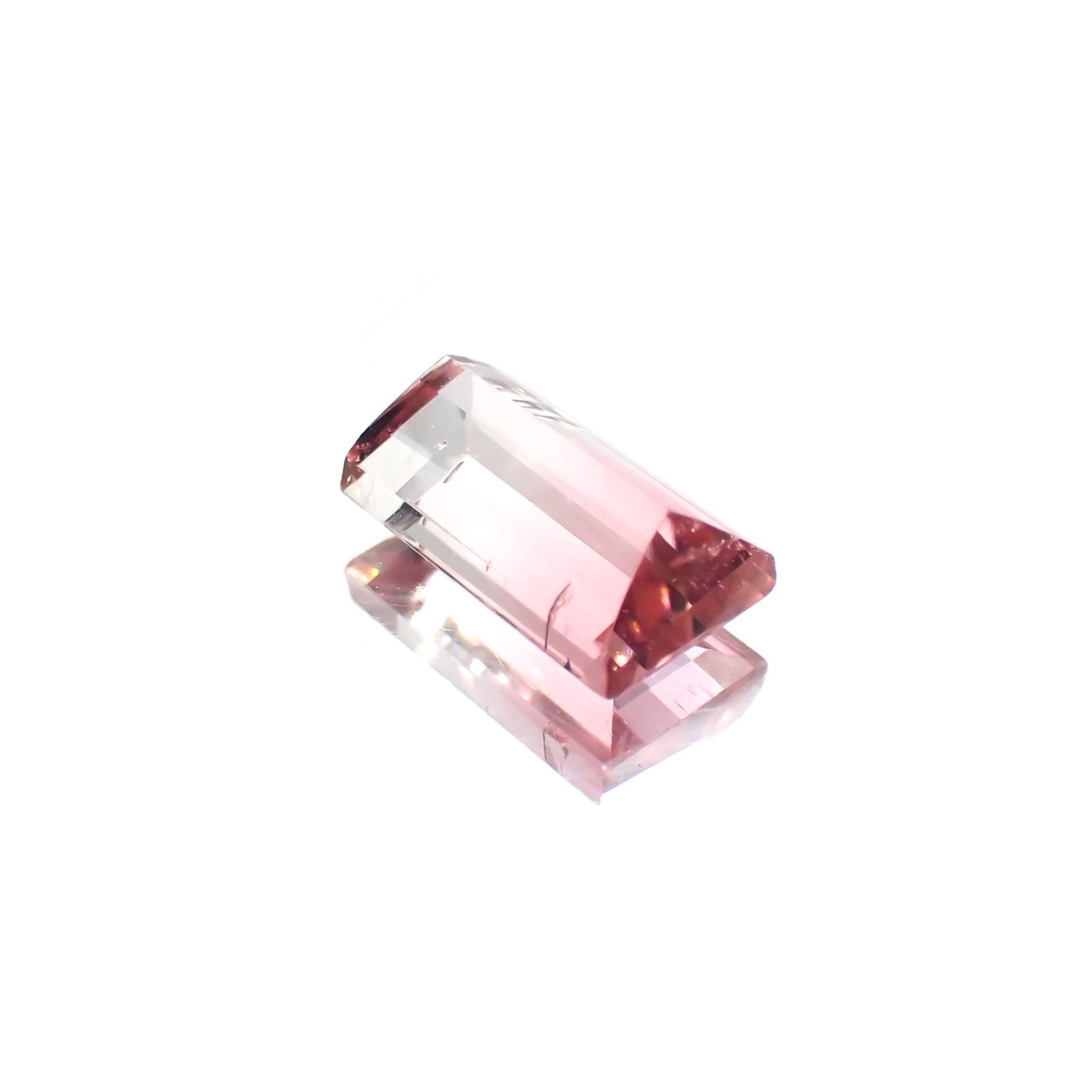 バイカラートルマリン(宝石名バイカラー・トルマリン)ブラジル産 1.241ct ソ付(彩珠)[230622373]7.8x4.6mm前後