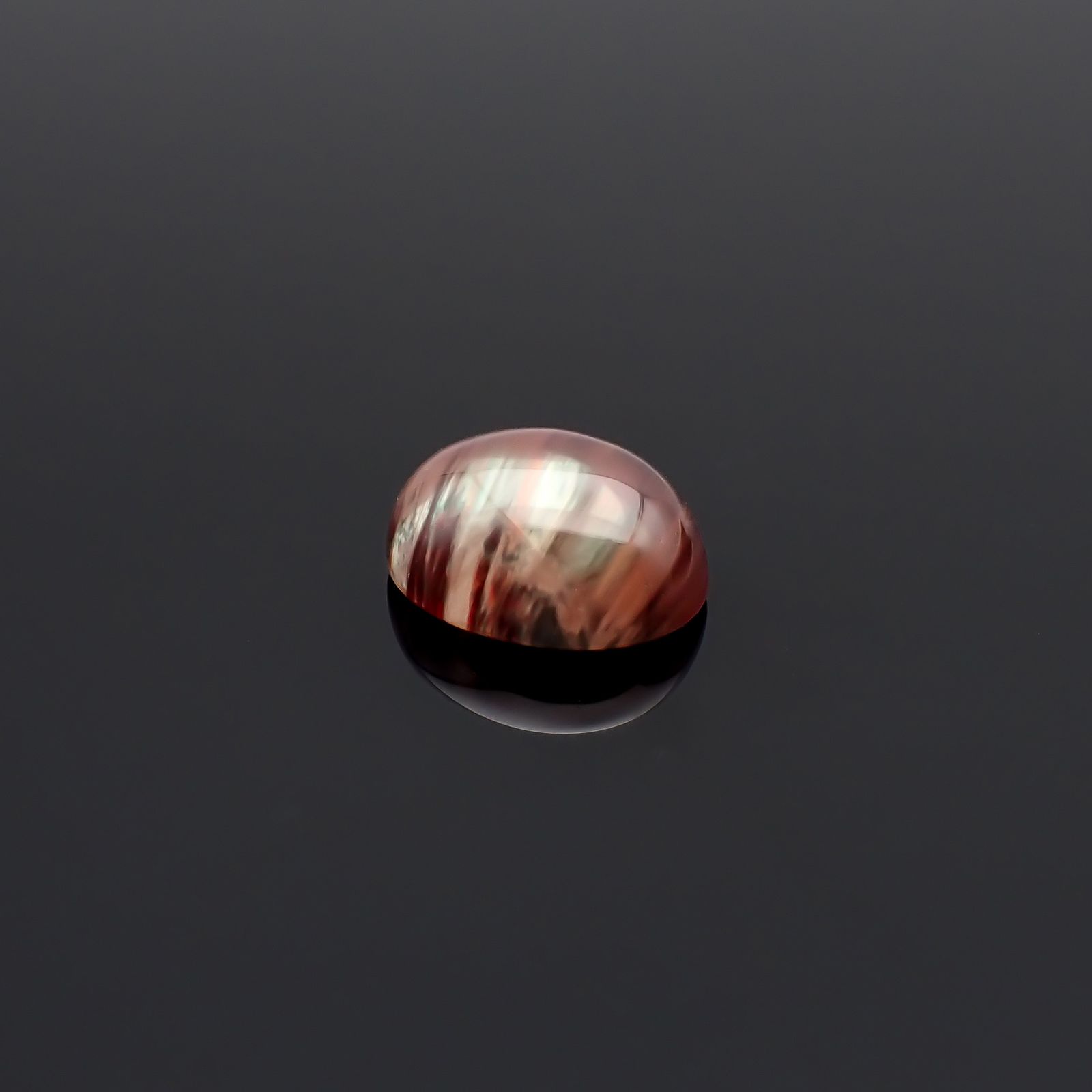 バイカラーアンデシン チベット産 2.96ct / 10.1x8.2mm前後 [260732573]