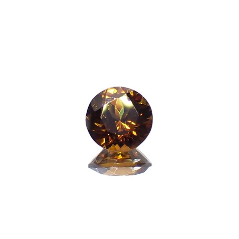 アンドラダイトグロッシュラーガーネット(宝石名アンドラダイト/グロッシュラー・ガーネット)ナミビア産 1.46ct 識別済[231224548]6.9x6.8mm前後