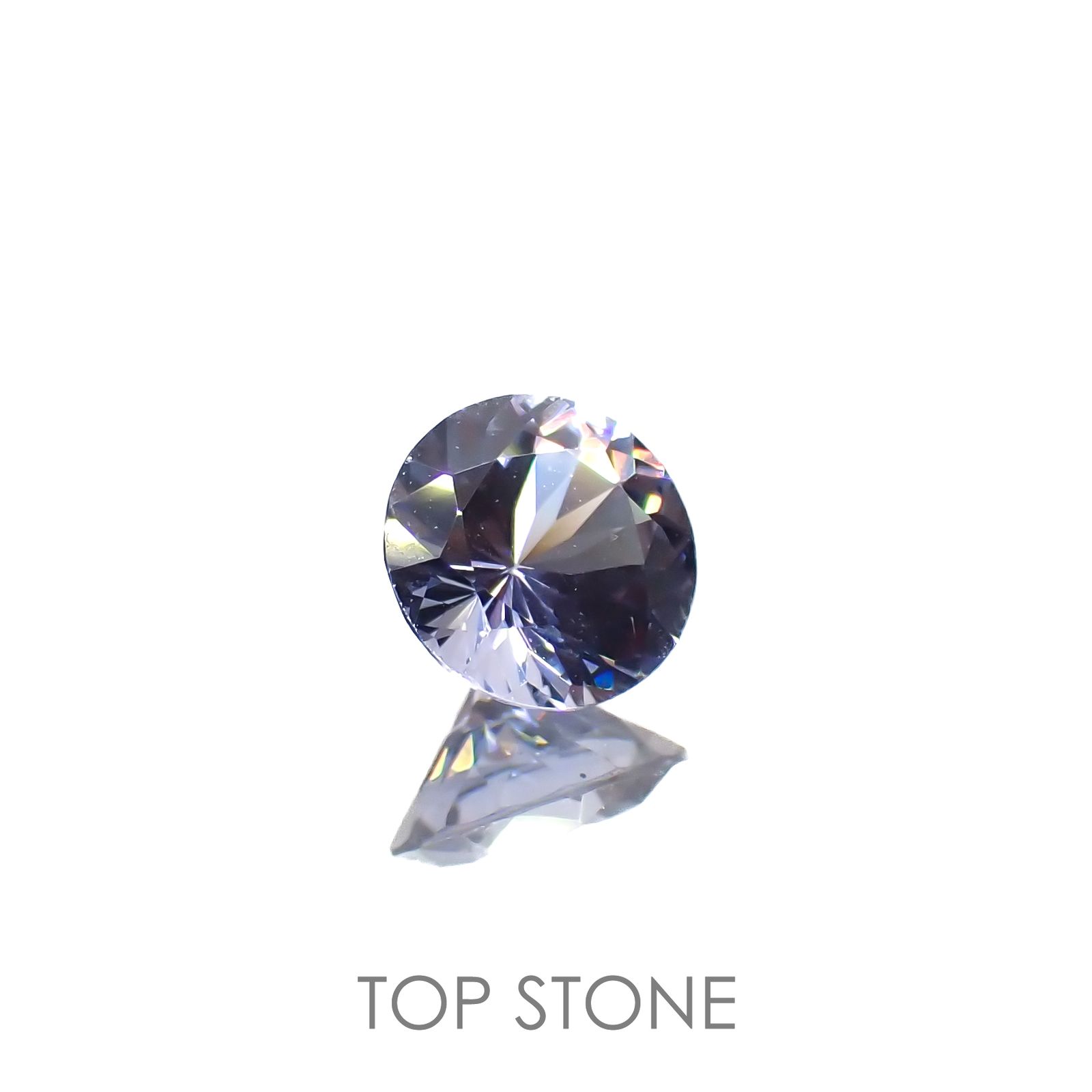 グレイッシュブルースピネル(宝石名スピネル)ビルマ/マダガスカル産 0.33ct 識別済[220716962]4.4x4.4mm前後