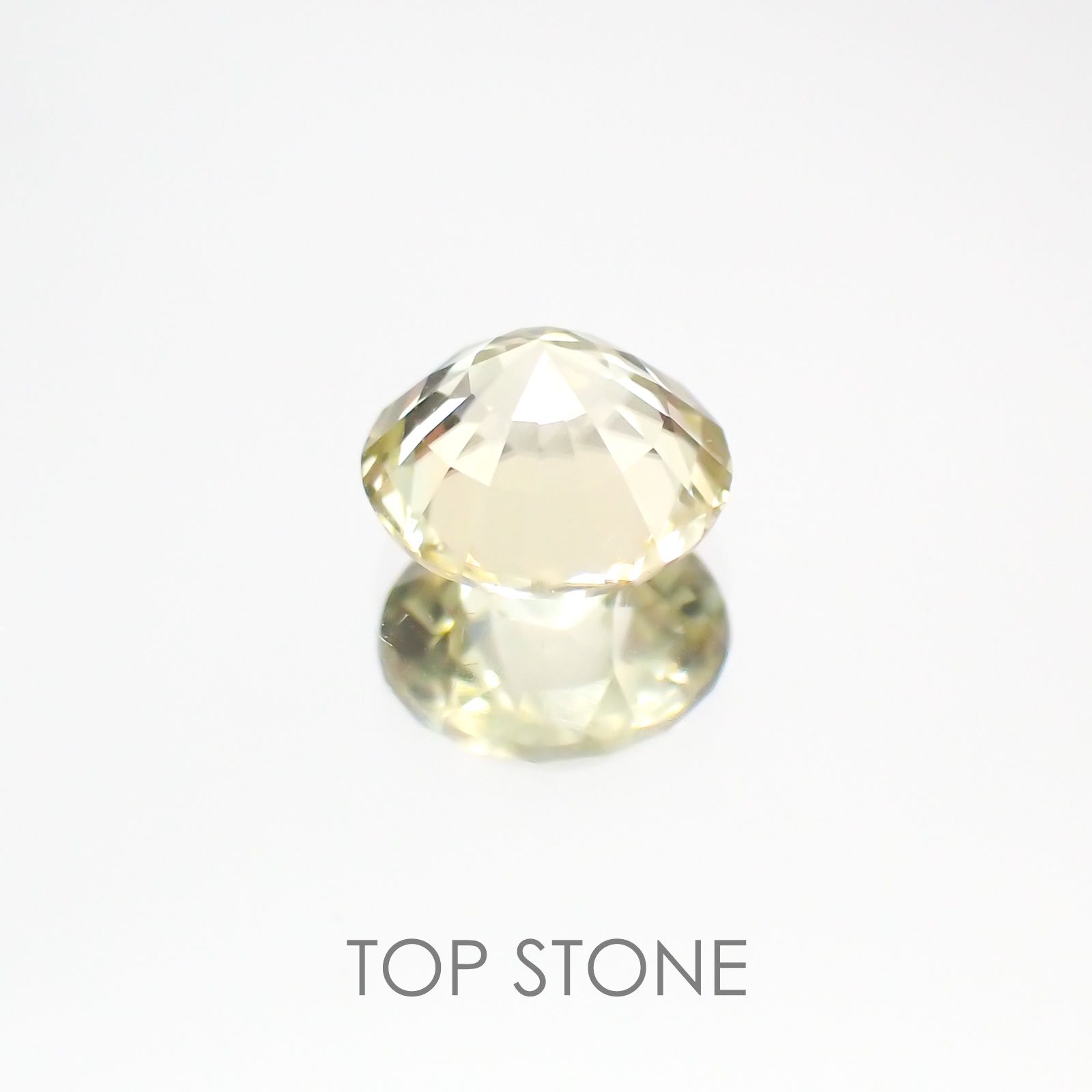 グリーンジルコン スリランカ,カンボジア産 ルース 1.39ct[20208055]6.2×6.2mm前後