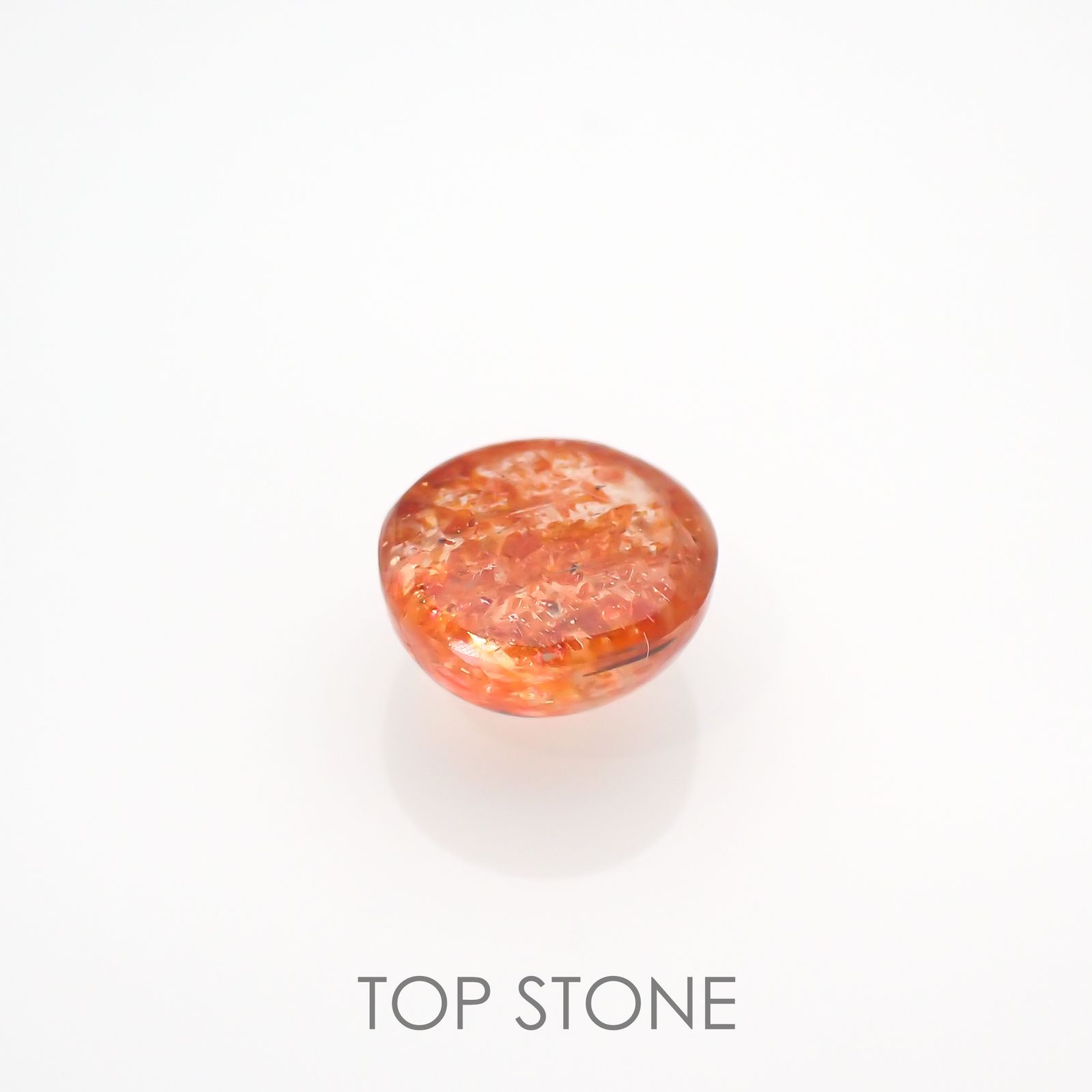 イリュージョンサンストーン(宝石名フェルドスパー) タンザニア産 1.51ct 識別済[210812312]7×7mm前後