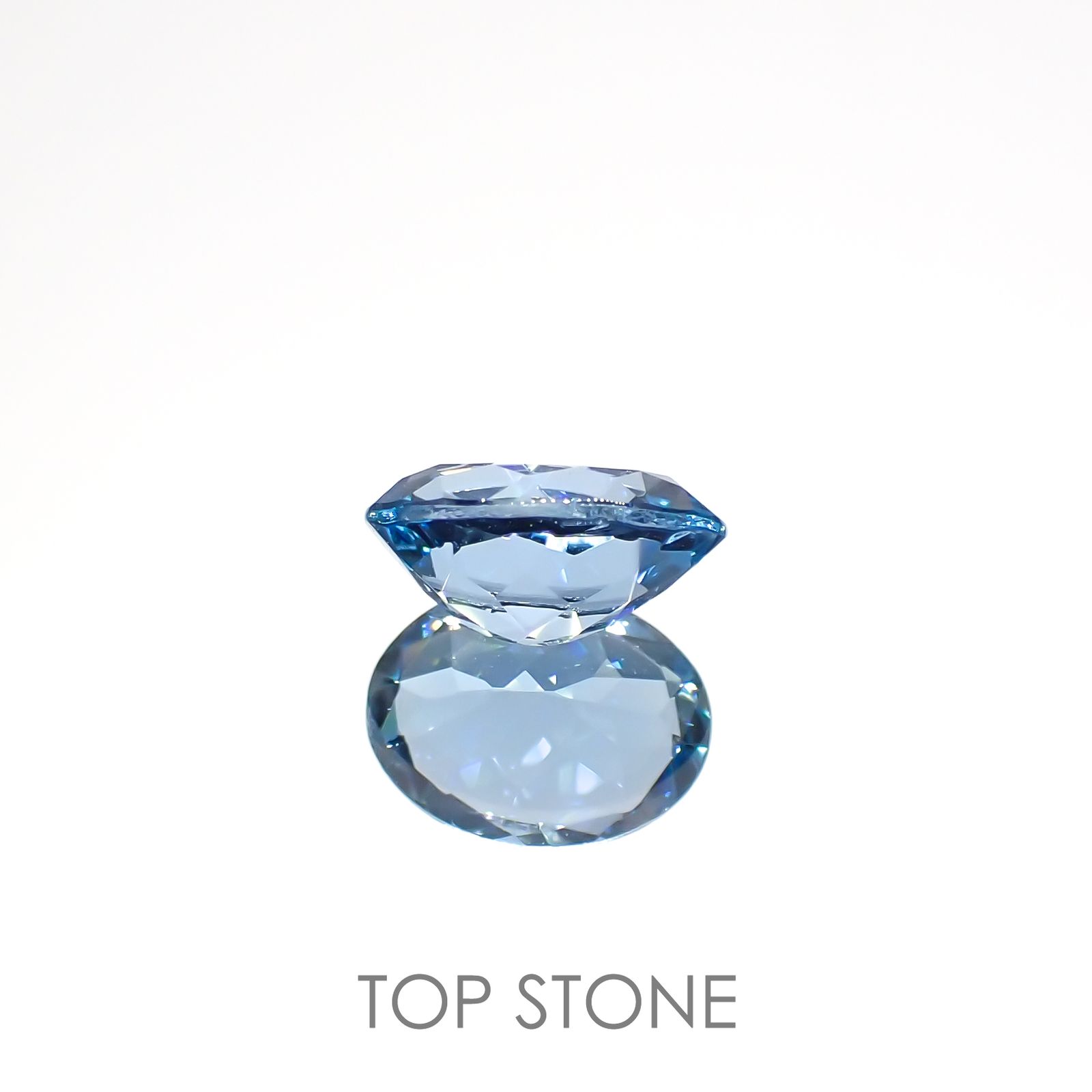 アクアマリン(宝石名アクアマリン)ナイジェリア産 1.08ct 識別済[220817385]8x6.1mm前後