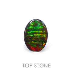 アンモライト カナダ産 ルース 3.4ct[20129023]13.8×9.9mm前後