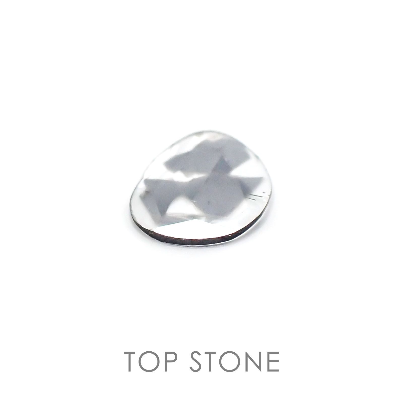 トラピッチェスライスダイヤモンド 南アフリカ産 原石・結晶 0.11ct[20106582]5.3×5mm前後