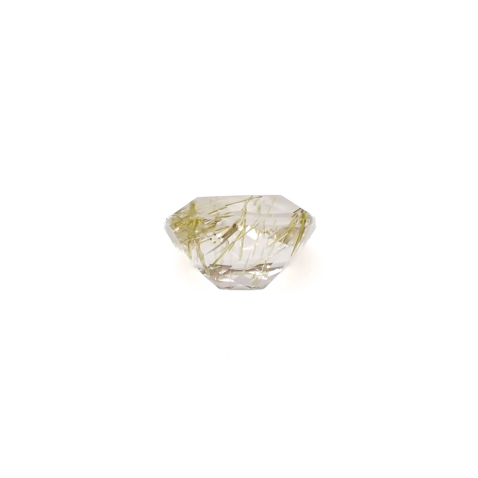 エピドートインクォーツ ブラジル産 6.11ct[240728464]12x10.7mm前後