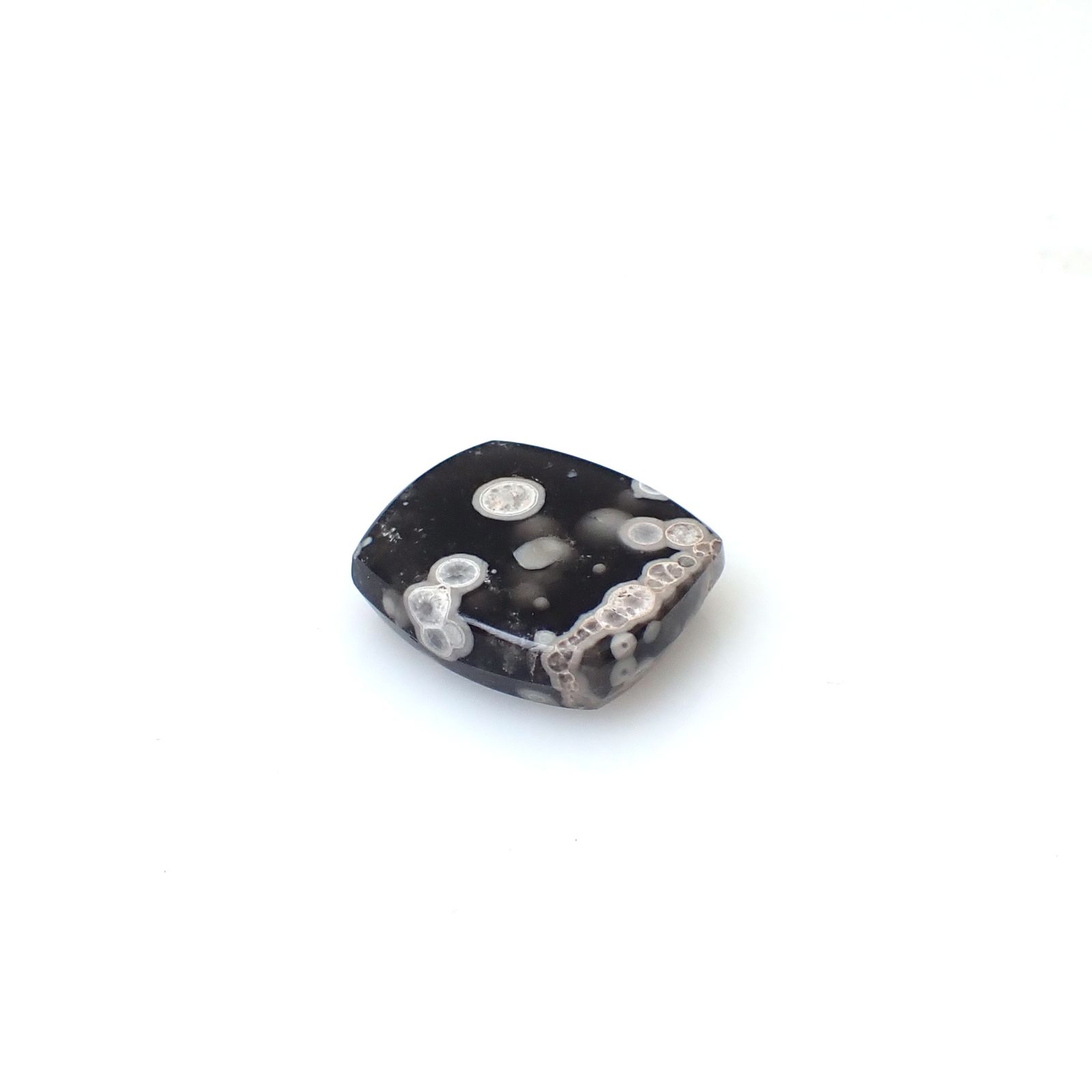 コスミックオブシディアン イタリア産 6.02ct [250730663]13.8x12.1mm前後