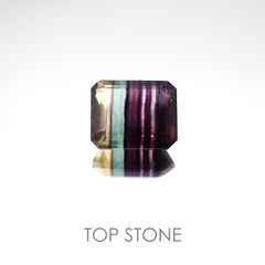 バイカラーフローライト ブラジル産 ルース 5.75ct[21028512]11.1×9mm前後