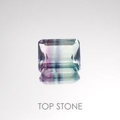 バイカラーフローライト ブラジル産 ルース 3.66ct[21028519]9.9×8mm前後
