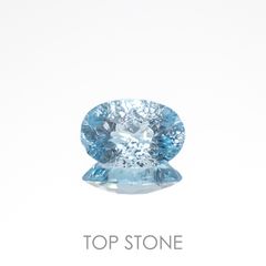 ◇カスタムカット◇ブルートパーズ ブラジル産 3.70ct[221219334]12x8mm前後