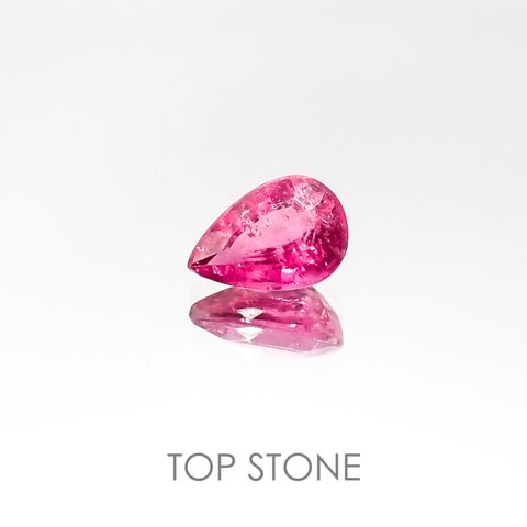 ピンクトルマリン(宝石名ピンク・トルマリン) ブラジル産 0.64ct 識別済[20084842]6.8×4.7mm前後