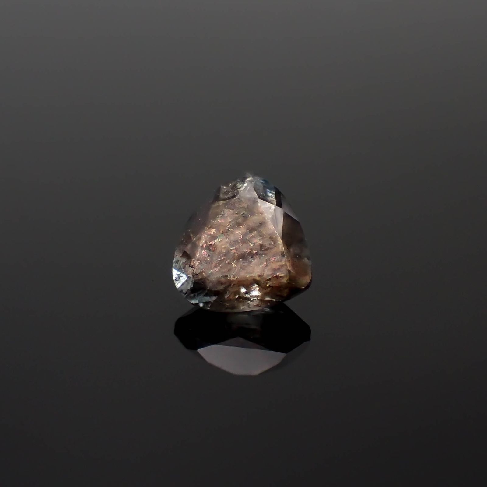 アベンチュリンアクアマリン ナイジェリア産 0.92ct[240226027]6.8x6.4mm前後