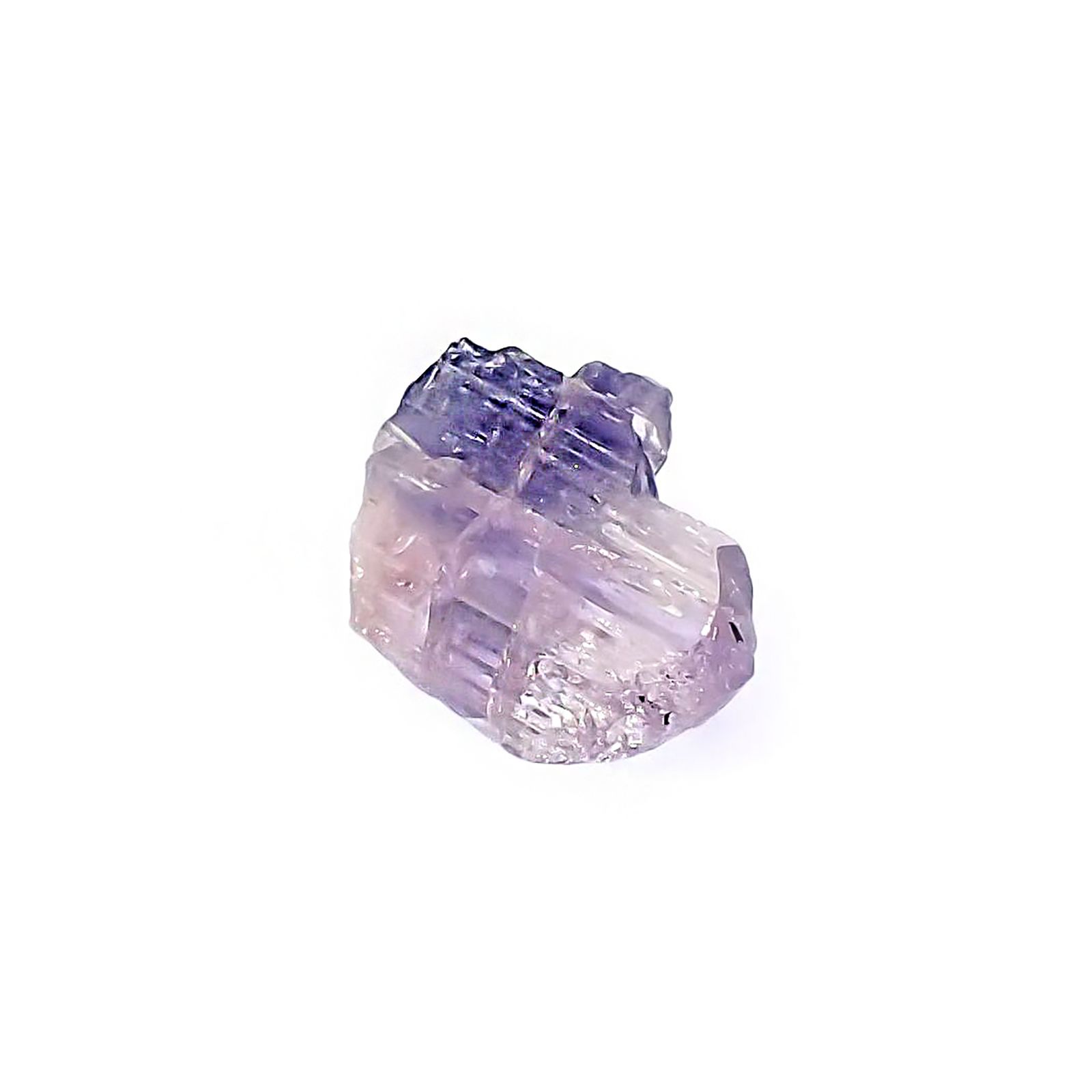 バイカラータンザナイト 原石 タンザニア産 4.24ct / 12.6x9.9mm前後 [260424987]