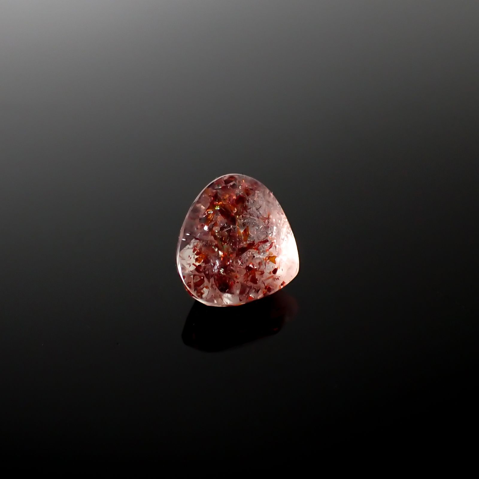 ファイヤークォーツ ナイジェリア産 2.05ct[240326723]14.2x13.2mm前後