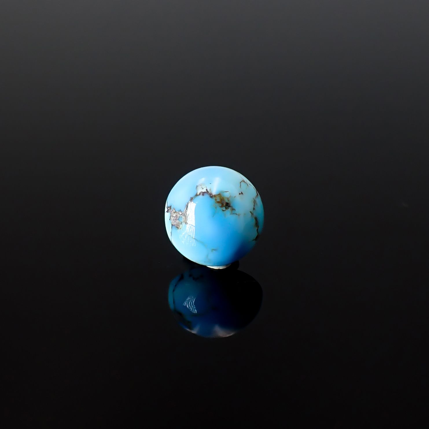 ターコイズ カザフスタン・ゴールデンヒル鉱山産 1.71ct / 8.1x8.1mm前後 [260331875]