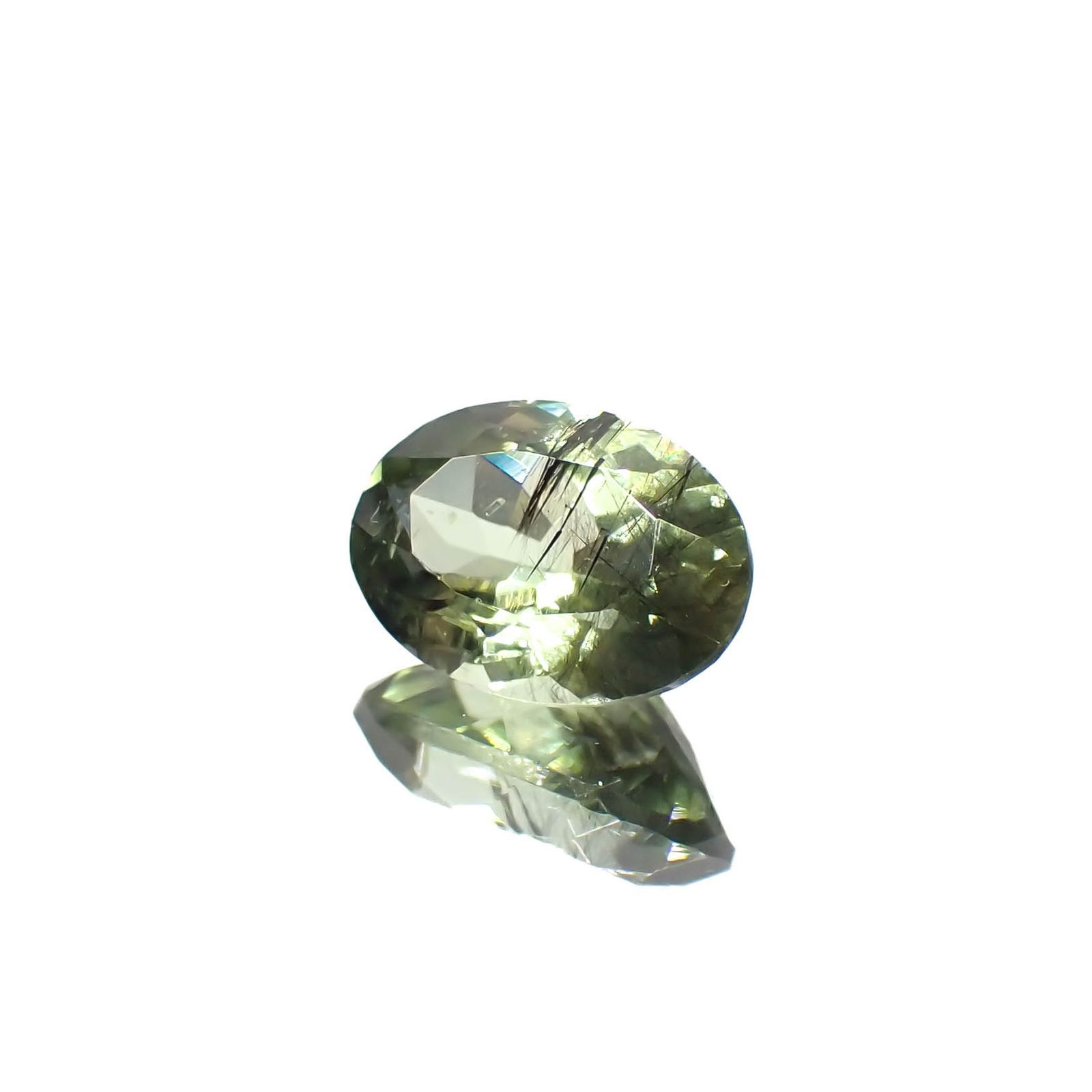 ルドウィジャイトインペリドット パキスタン産 1.66ct[221219514]8.8x6.2mm前後