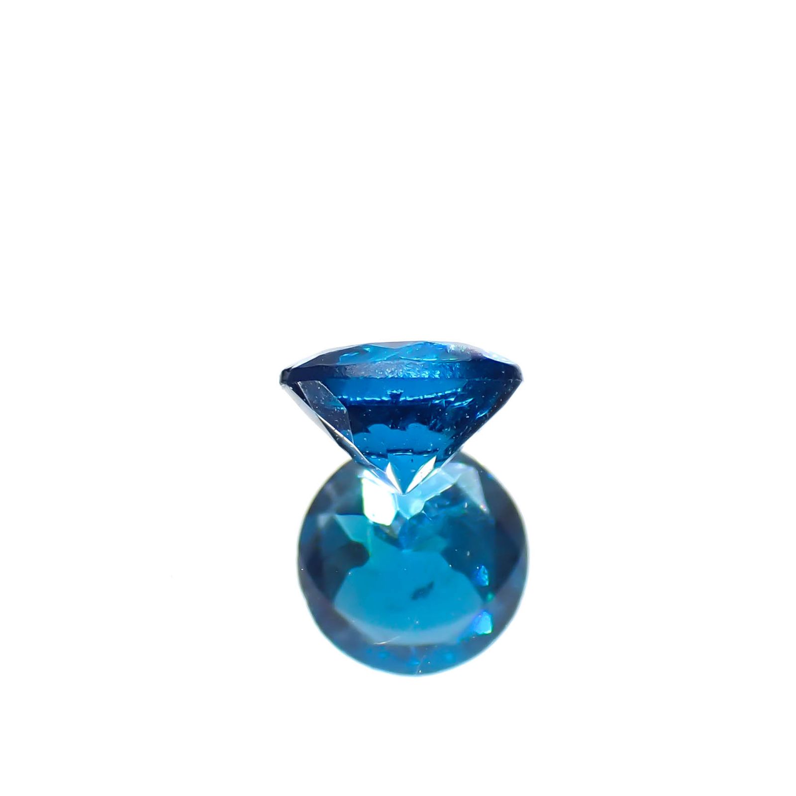 ディープブルーアパタイト マダガスカル産 0.28ct[240628151]4.2x4.2mm前後